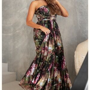 Petal & Pup Multicolor Floral Maxi Dress size xs
